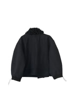 Load image into Gallery viewer, Heavy Wool Officer Jacket - Black
