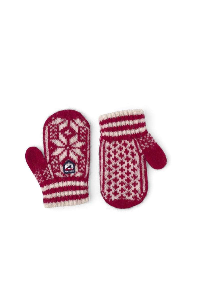 Kids Nordic Mitt - Red