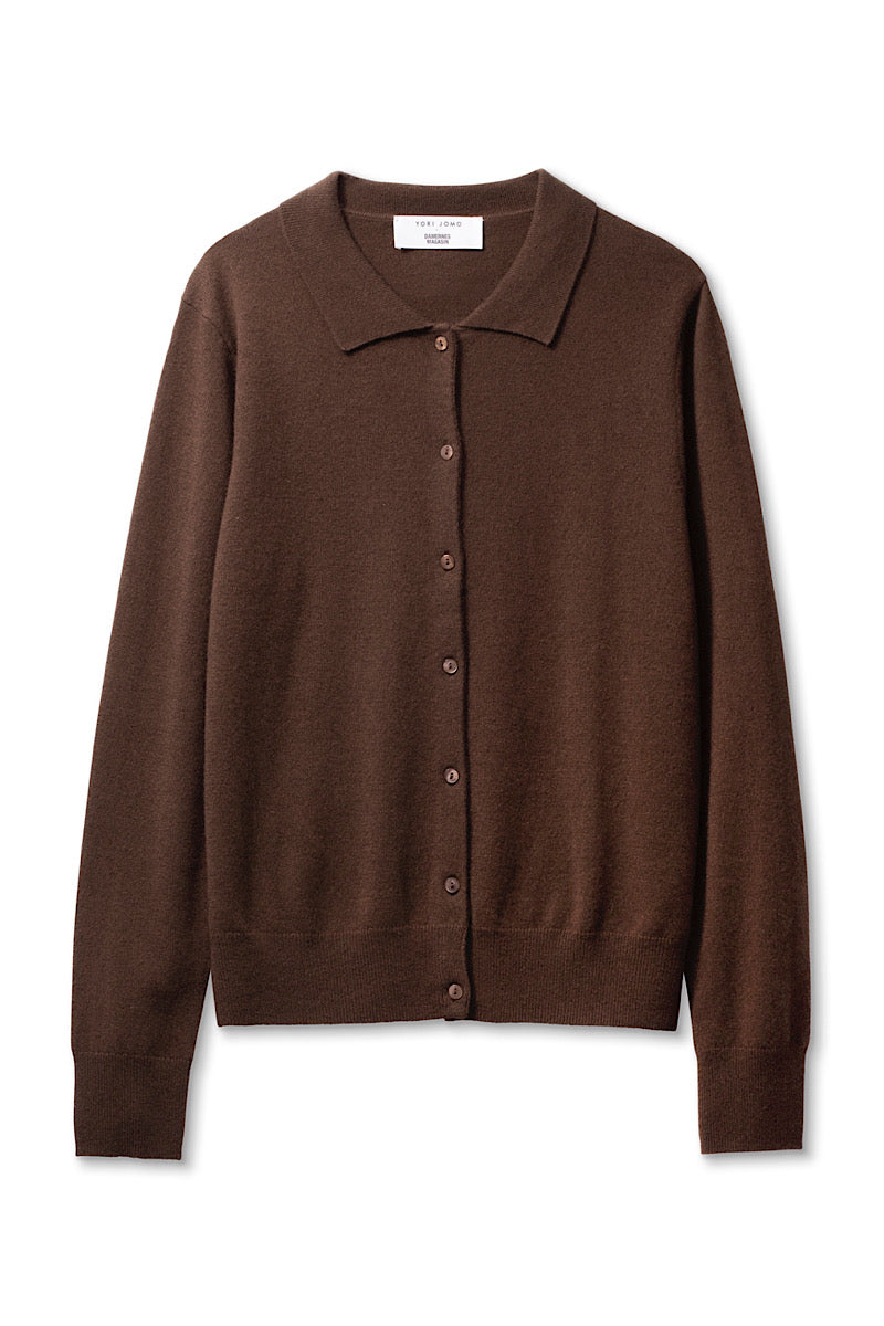 Cashmere Cardigan - Chocolate Brown