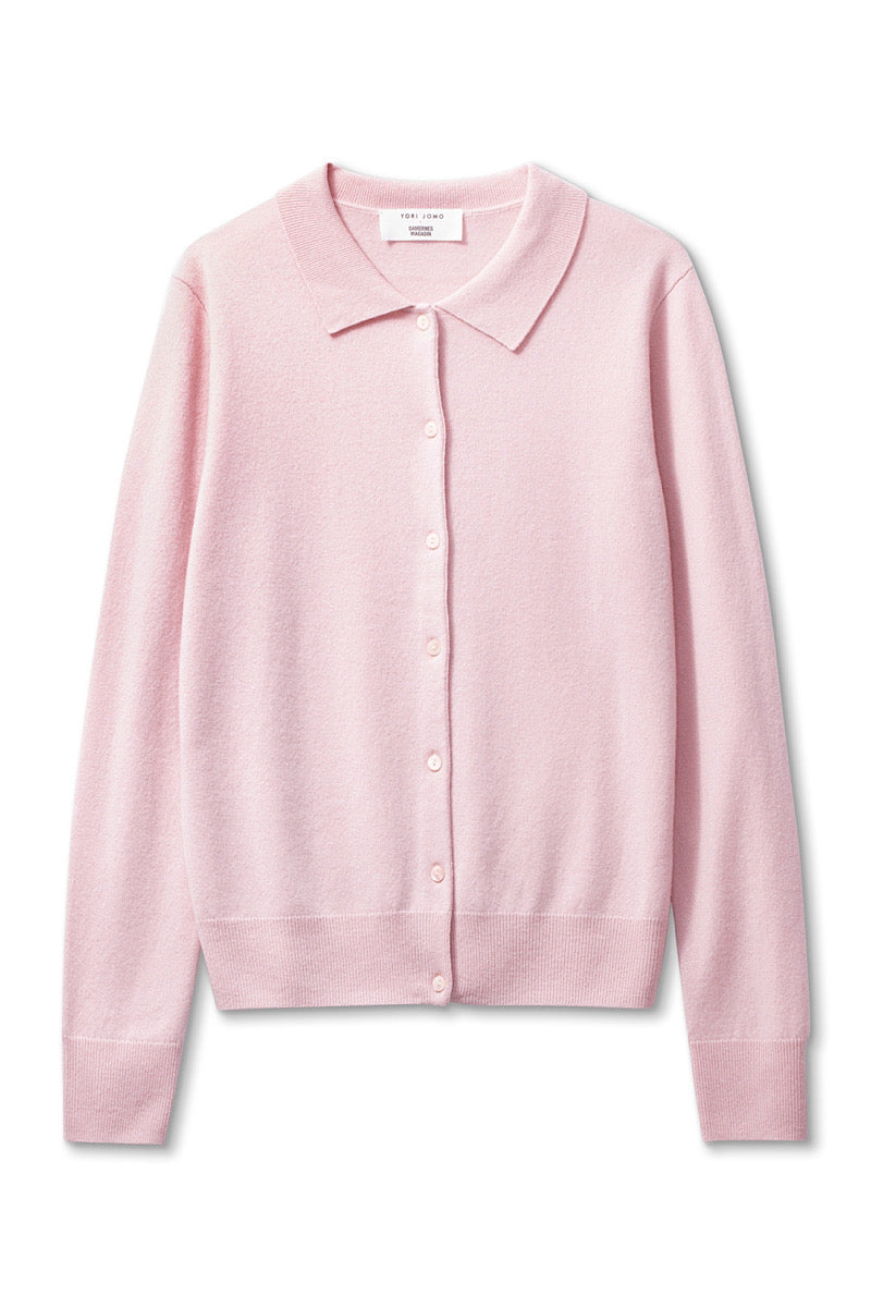 Cashmere Cardigan - soft pink