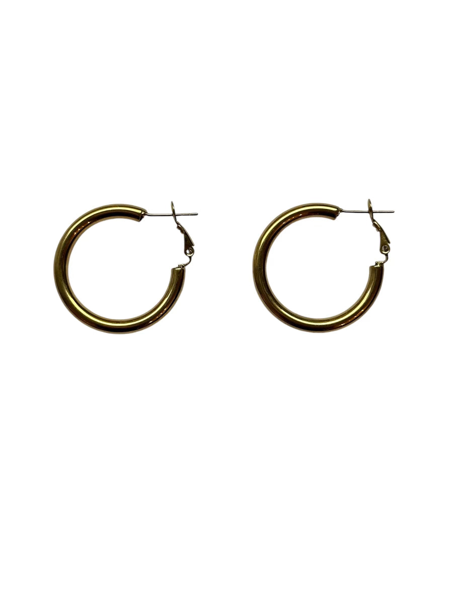 Hoops 2 - Gold plated